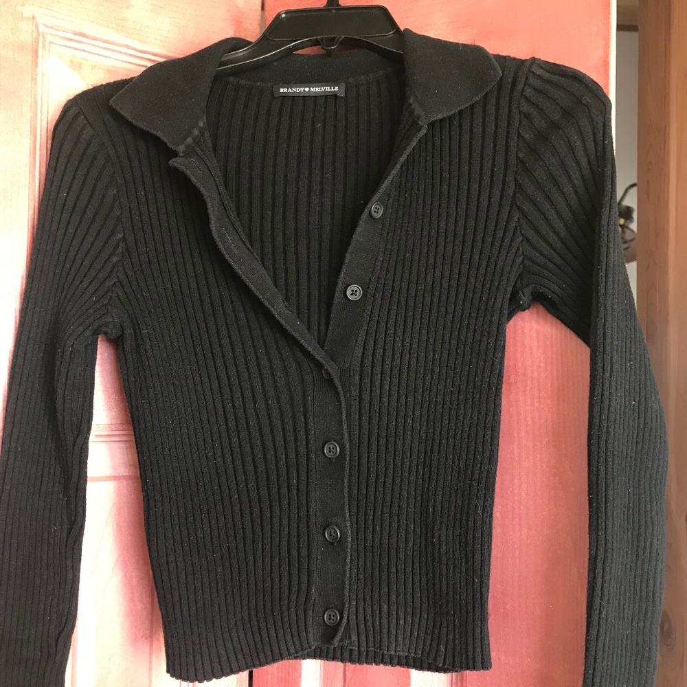 Brandy Melville Cotton Button Up Sweater